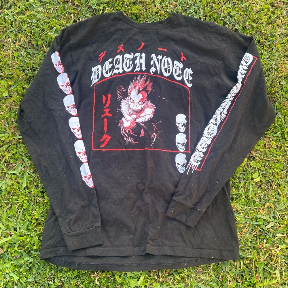 Deathnote Black Graphic Long Sleeve Shirt
